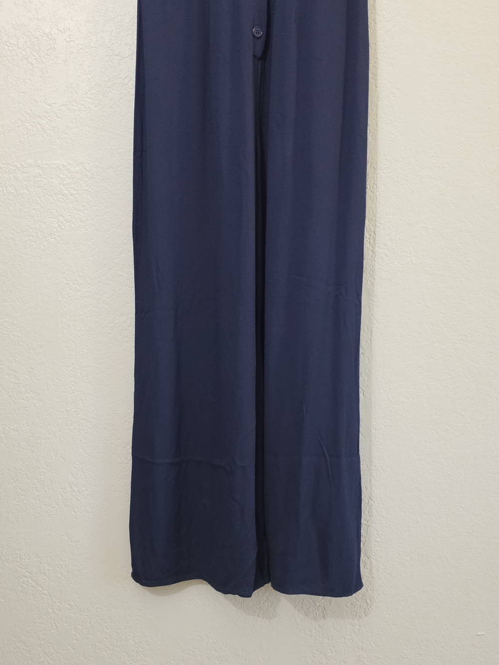 Reformation Marina Jumpsuit Navy Cap-Sleeve Button-Front Wide Leg Womens 8 - Picture 6 of 13